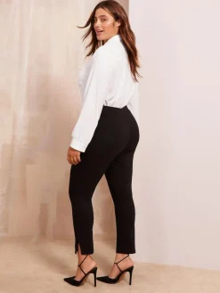 Friends Like These Black Curve Sculpting Stretch Slim Trousers^Women Pants