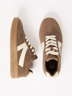 Friends Like These Brown Standard Fit Lace Up Retro Gumsole Sports Trainers^Women Sneakers|Sportswear