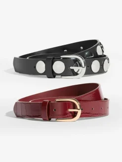 Friends Like These Studded Belts 2 Pack^Women Belts
