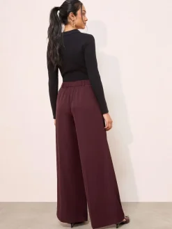 Friends Like These Adjustable Waist Premium Wide Leg Trousers^Women Pants