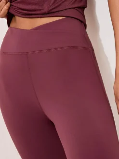 Clearance Friends Like These Burgundy Red Studio Wrap Over Leggings