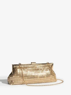 Friends Like These Chain Mail Clutch Gold