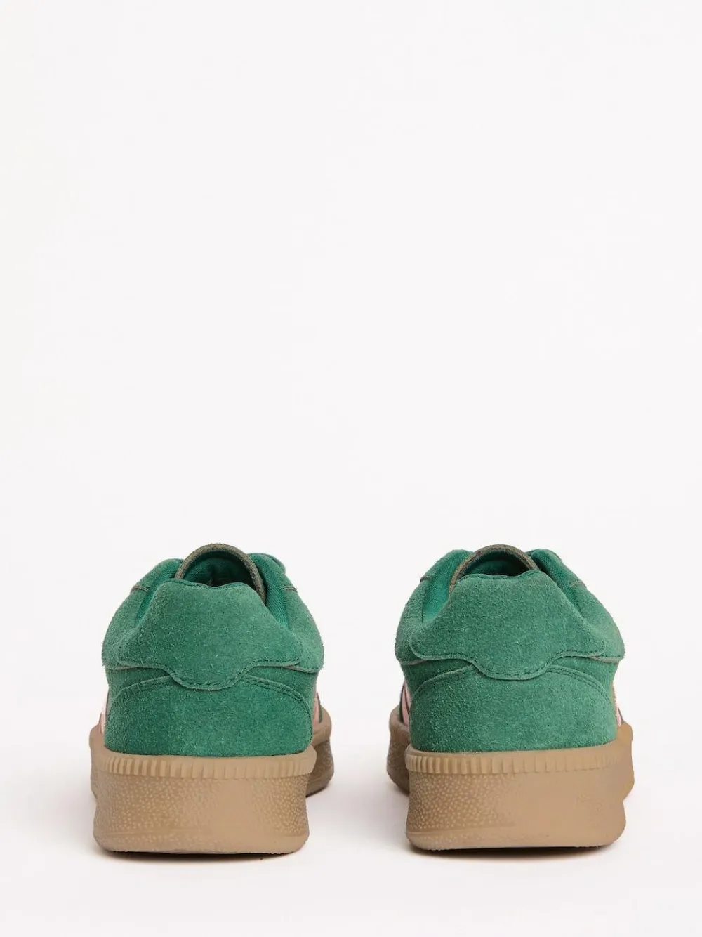 Online Friends Like These Green Standard Fit Lace Up Retro Gumsole Sports Trainers
