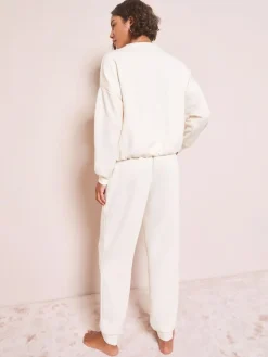 Discount Friends Like These Premium Jogger Pyjama Bottoms Ivory
