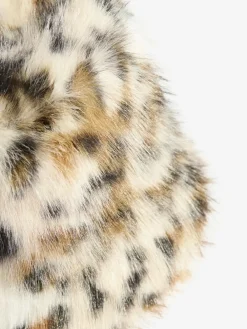 Sale Friends Like These Faux Fur Bucket Hat Leopard Print