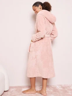 Clearance Friends Like These Pink Chevron Cable Robe