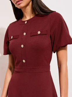 Friends Like These Military Midi Dress^Women Occasion Dresses|Midi Dresses