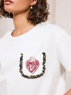 Friends Like These White Amour Leopard Short Sleeve Pyjamas^Women Pyjamas|All Night & Lounge