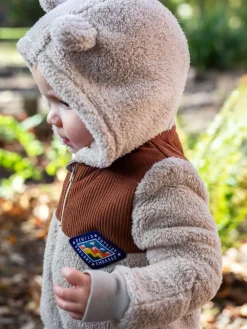 Online Frugi Cord Ted Brown Snuggle Suit