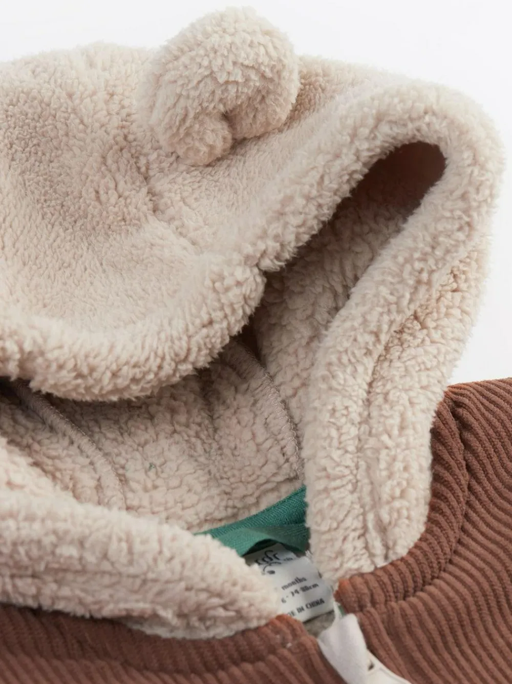 Online Frugi Cord Ted Brown Snuggle Suit