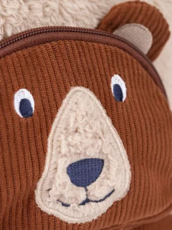 Frugi Fleece Character Brown Backpack^BOY Bags