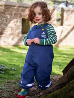 Frugi Little Blue Waterproof Dungarees^BOY Dungarees