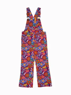 Frugi Purple Frida Flared Dungaree^ Jumpsuits & Playsuits