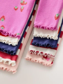 Discount Next Fruit Long Sleeve Rib Tops 5 Pack (3mths-7yrs)