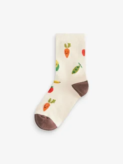 Next Fruit Vegetable Prints Character Cotton Rich Socks 5 Pack^BOY Socks & Tights|Socks & Tights