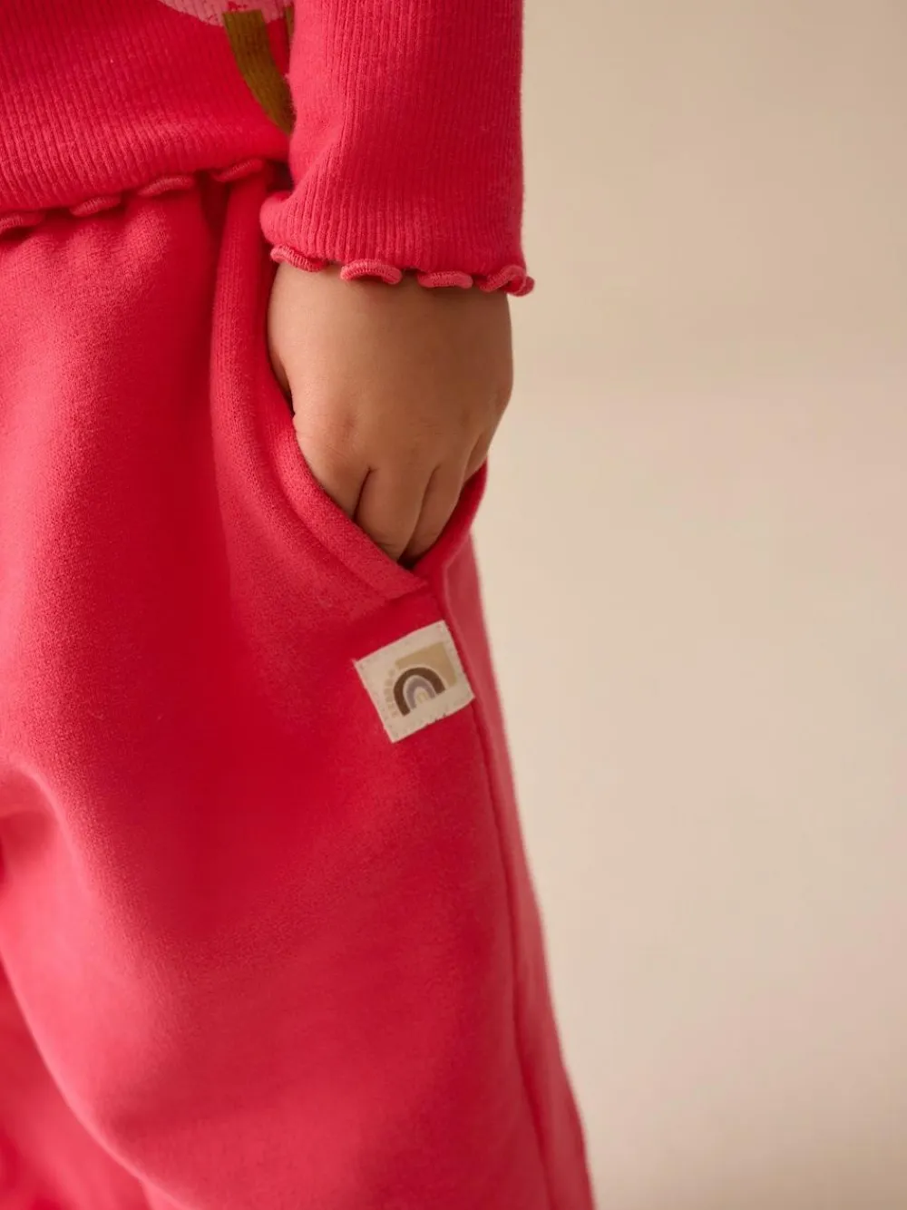 Next Fuchsia Pink Wide Leg Sweat Joggers (3mths-7yrs)