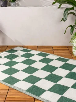 Furn Green Checkerboard Outdoor Rug^ Rugs & Runners
