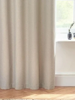 Furn . Linen Dawn 100% Blackout Thermal Eyelet Curtains^ Curtains & Blinds