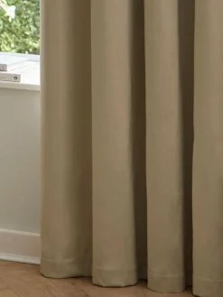 Furn Mocha The Ultimate Velvet 100% Blackout Eyelet Blackout Curtains^ Curtains & Blinds