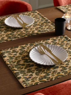 Hot Furn . Multi Leopard Placemats
