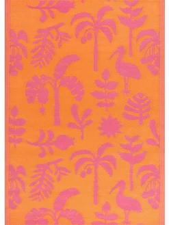 Furn Orange Pink Marula Tropical Outdoor/Indoor Rug^ Rugs & Runners