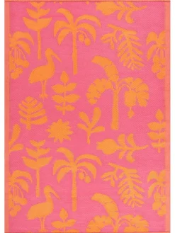 Furn Orange Pink Marula Tropical Outdoor/Indoor Rug^ Rugs & Runners