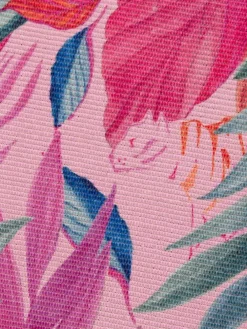 Discount Furn . Pink Psychedelic Jungle Exotic Washable Outdoor/Indoor Rug