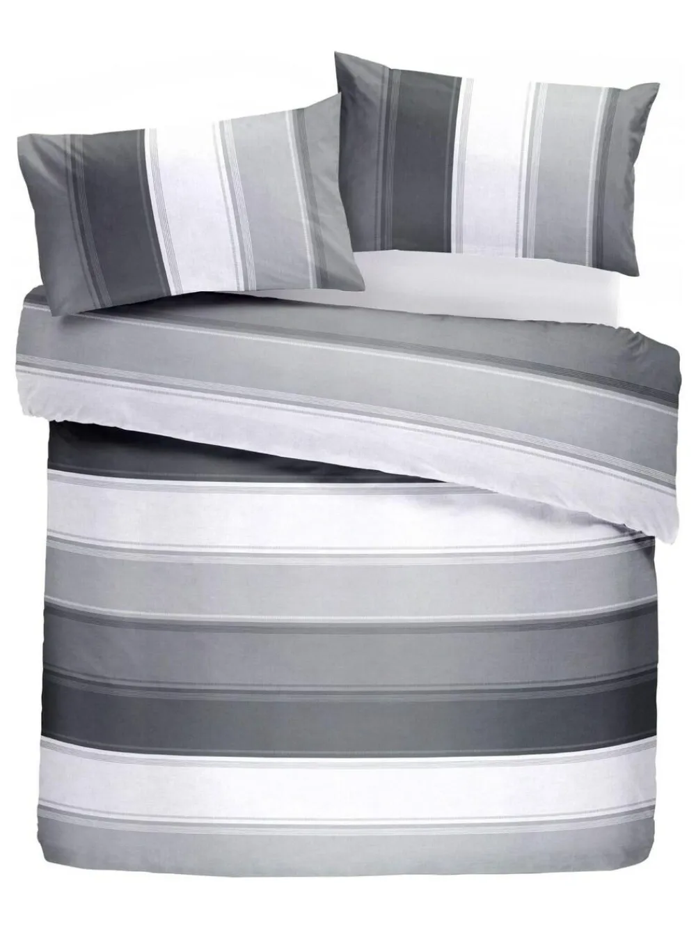 Hot Fusion Betley Duvet Cover and Pillowcase Set Grey