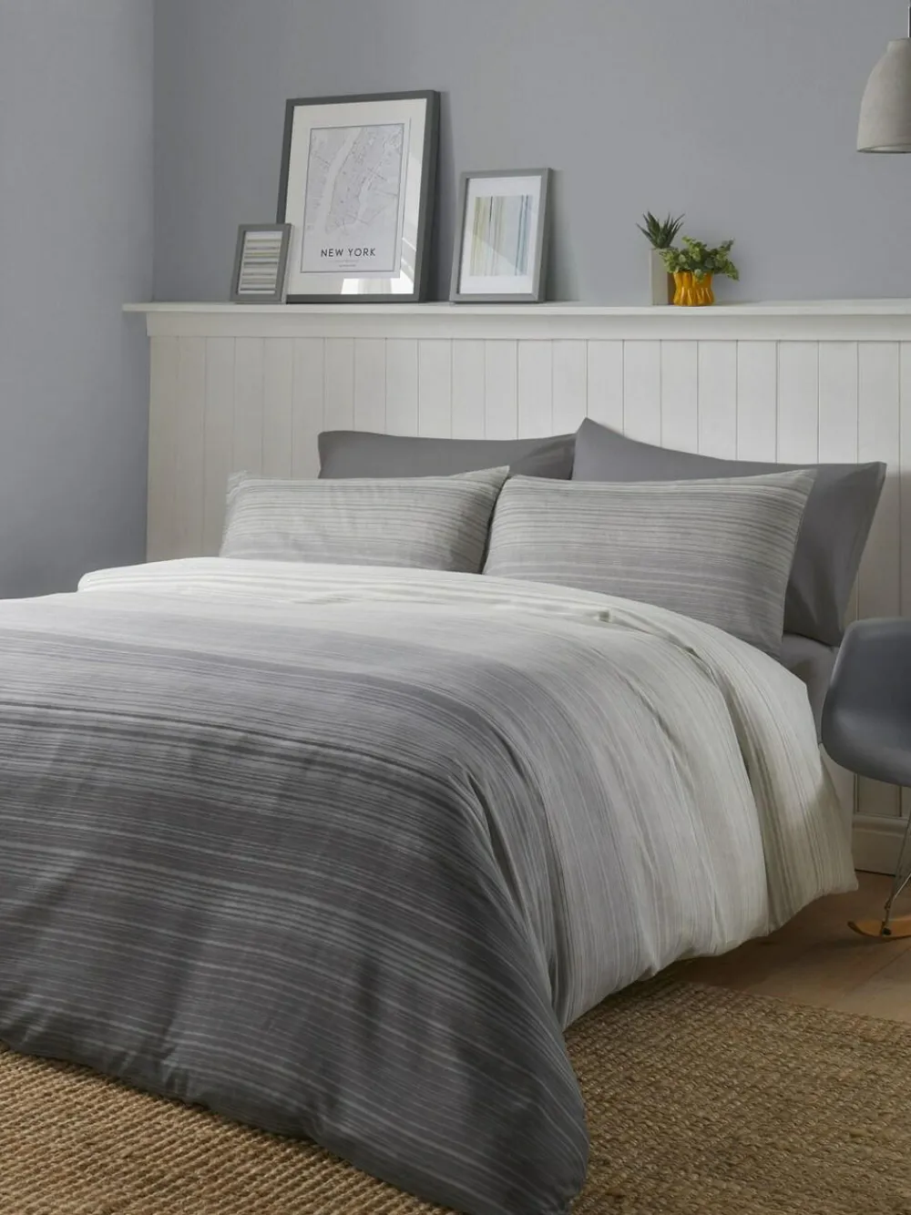 Online Fusion Fairhaven Easycare Duvet Cover Set Grey