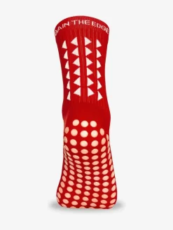 Clearance Gain the Edge Red Midcalf Football Grip 3.0 Socks