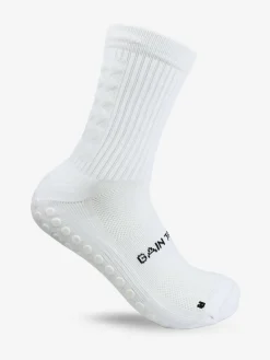 Hot Gain the Edge White Midcalf Football Grip 3.0 Socks