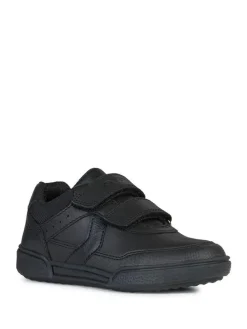 Discount Geox Junior Boy/Unisex Poseido Black Hook and Loop Trainers