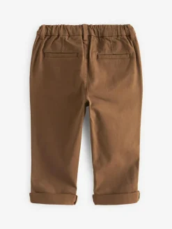 Clearance Next Ginger Tan Stretch Chino Trousers (3mths-7yrs)