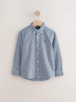 Clearance Next Gingham Check Single Oxford Shirt (3-16yrs)