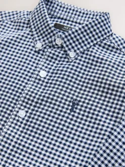 Clearance Next Gingham Check Single Oxford Shirt (3-16yrs)