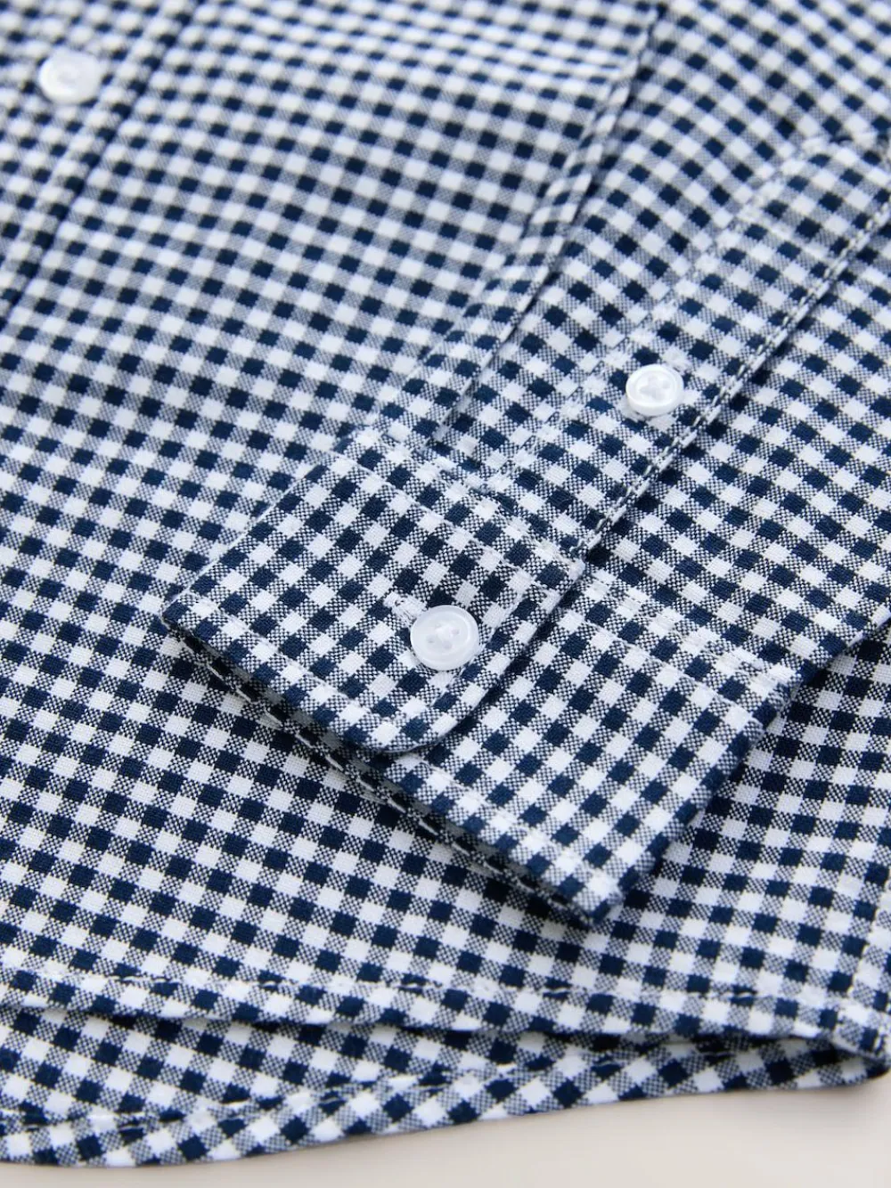 Clearance Next Gingham Check Single Oxford Shirt (3-16yrs)