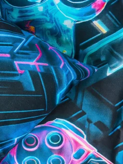 Discount Next Glow In The Dark Gamer Duvet Cover and Pillowcase Set