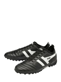 Online Gola Charcoal Black Juniors Ceptor Turf Lace-Up Football Trainers