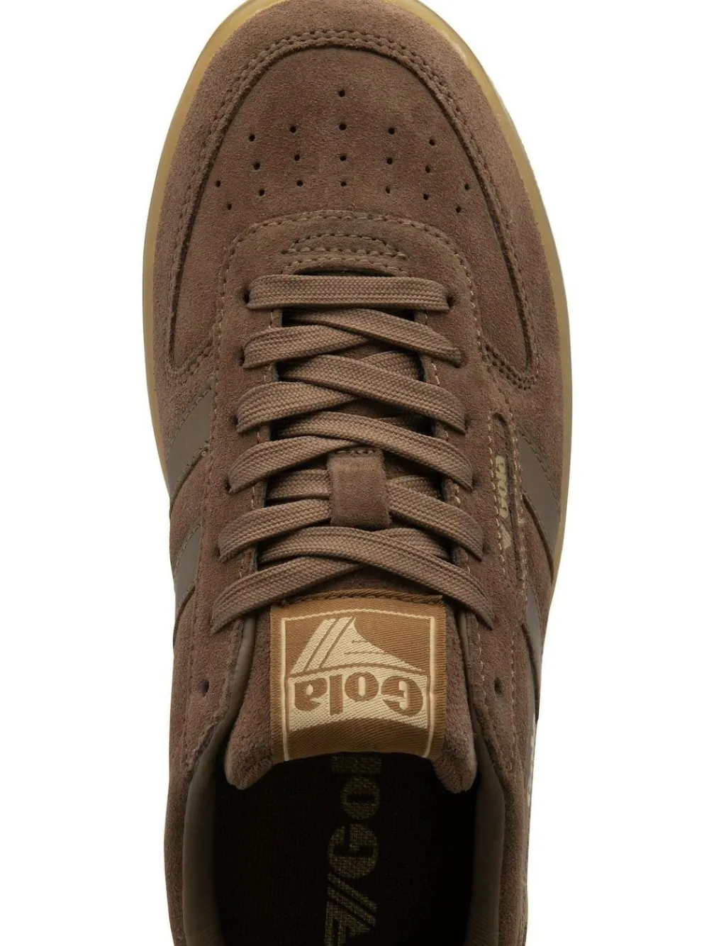 Online Gola Womens Hawk Trainers Dark Brown Suede