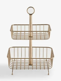 Outlet Next Gold 2 Tier Fruit Basket