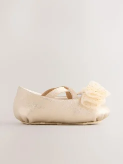 Online Next Baby Bow Occassion Shoes (0-18mths) Gold