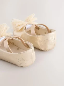 Online Next Baby Bow Occassion Shoes (0-18mths) Gold