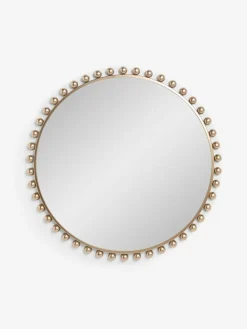 Next Gold Bobbin Round Wall Mirror^ Mirrors