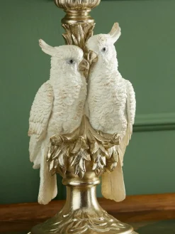 Next Gold Cockatoo Pillar Candle Holder^ Candle Holders & Lanterns