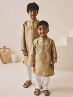 Next Gold Eid Kurta (3mths-16yrs)^BOY Shirts