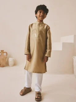 Next Gold Eid Kurta (3mths-16yrs)^BOY Shirts