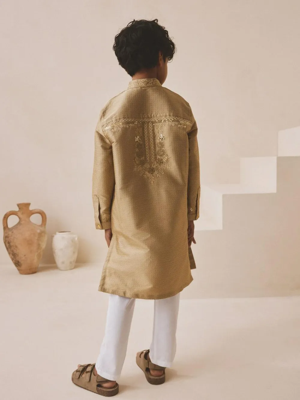 Next Gold Eid Kurta (3mths-16yrs)^BOY Shirts