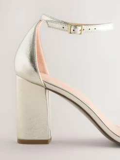 Next Extra Wide Fit Block Heel Sandals^Women Wide Fit & Extra Wide Fit|Heels