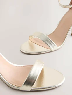 Next Extra Wide Fit Block Heel Sandals^Women Wide Fit & Extra Wide Fit|Heels