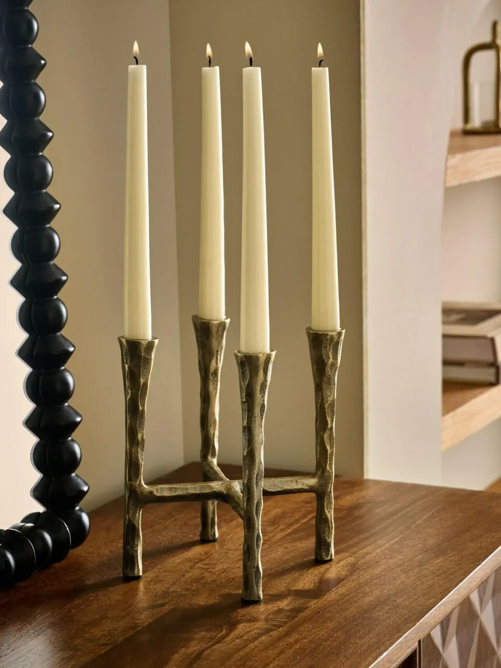 Next Gold Forged Metal Candlestick^ Candle Holders & Lanterns